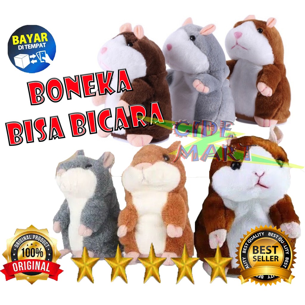 [COD] BONEKA ANAK HAMSTER BISA BICARA MAINAN HAMSTER / TALKING HAMSTER / BONEKA HAMSTER