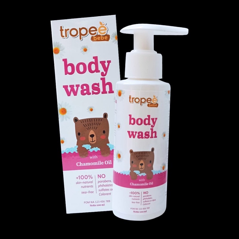 Trope Bebe Shampo &amp; Body Wash 2in1 Hair to Toe // Tropeebebe Shampo Sabun Mandi Bayi Anak Body Wash Kids Almond // Body Wash Chamomile // Shampo &amp; Body Wash