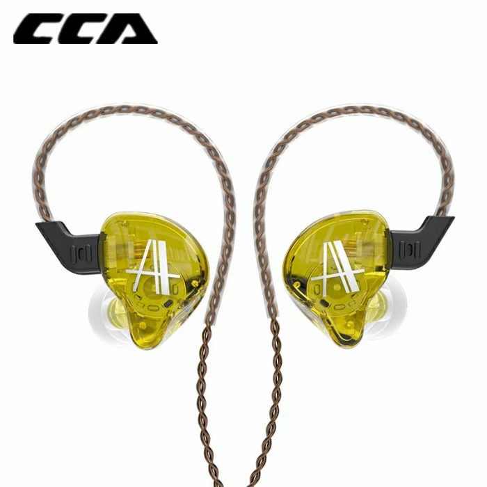 CCA CA2 Deep Bass Earphone with MIC alt KZ EDX-YELLOW