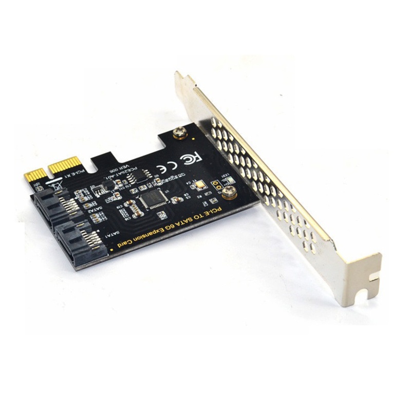 Btsg Desktop Pci-e Ke 2x Sata3.0 Kartu Ekspanding 6G Adapter Card Hardisk Converter