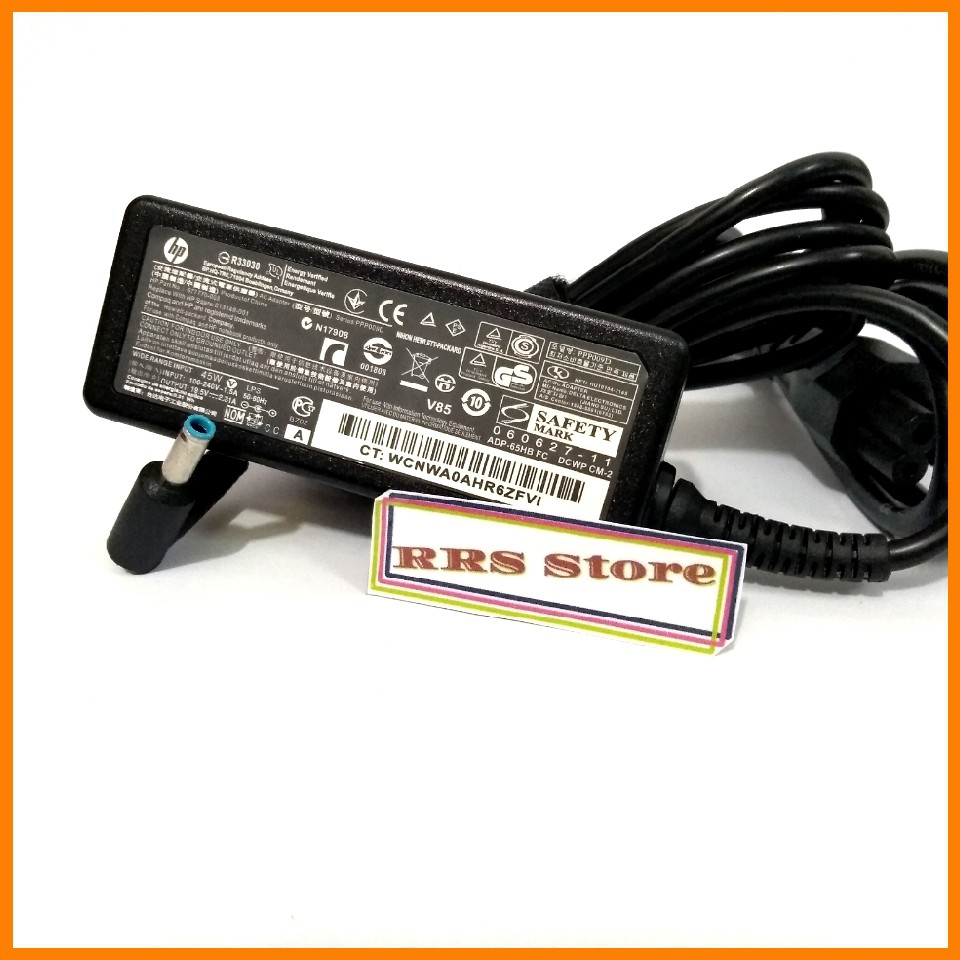 Adaptor Laptop HP 19.5V 2.31A 45W/ 4.5*3.0mm Blue Pin For HP 250 G3 255 G3 725 G2 745 G2 Series ori