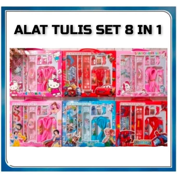 

Paket Alat Tulis 8in1 Stationery Set Study Set Alat Tulis Sekolah 9008