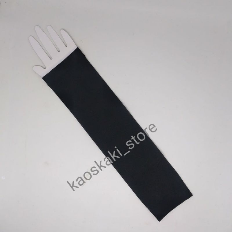 MANSET TANGAN / HANDSOCK / SARUNG LENGAN PANJANG POLOS DEWASA MURAH-Hitam