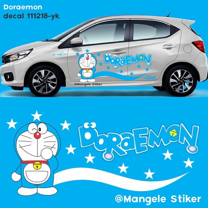 Stiker Mobil Keren Doraemon Decal 111218 Yk Erc Printing Cutting