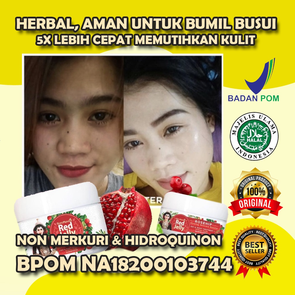 RED JELLY PEMUTIH WAJAH PELEMBAB WAJAH PEMUTIH WAJAH CREAM PEMUTIH WAJAH GLOWING BPOM CREAM PEMUTIH 