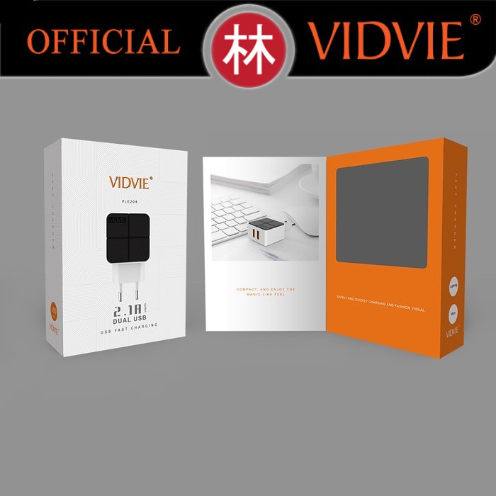 Vidvie PLE204 S Dual USB Charger 2.1A Charger Only