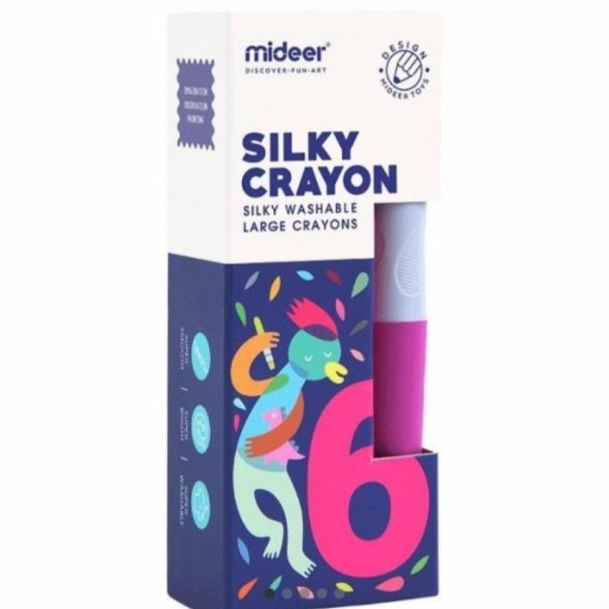 

(PERALATAN MENGGAMBAR) MIDEER SILKY CRAYON 6PC TERLARIS