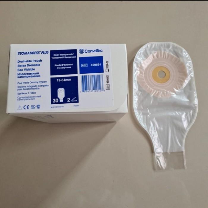 

Convatec Stomadress Plus Tranfarant /Kantong Kolostomi Bening 420591