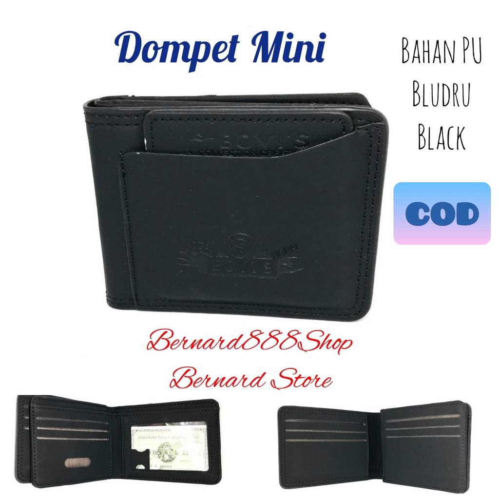 Dompet Pria Dompet Laki2 Dompet Model Kartu Cabut Bahan PU Leather Brudu Ukuran Standar