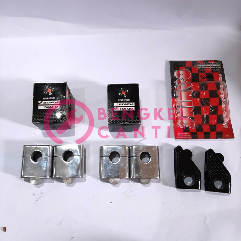 Raiser riser Stang setir stir Peninggi Tegak dan miring  Yamaha Honda Berkualitas Murah Motor Sport