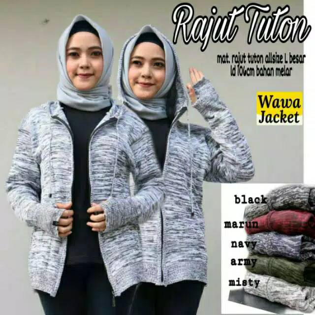 Cardigan Jaket Rajut Twoton Twis Ariel Premium /Jaket Aril Toton  /Rajutwanita Kardigan