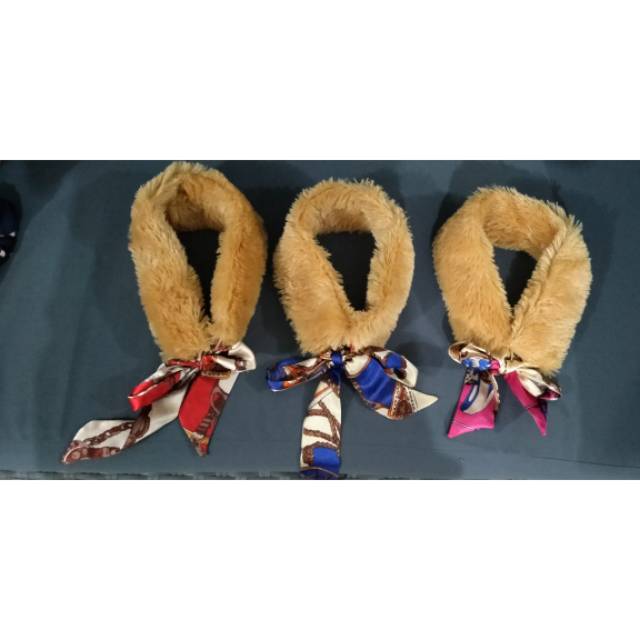Syal Bulu bahan Imitasi