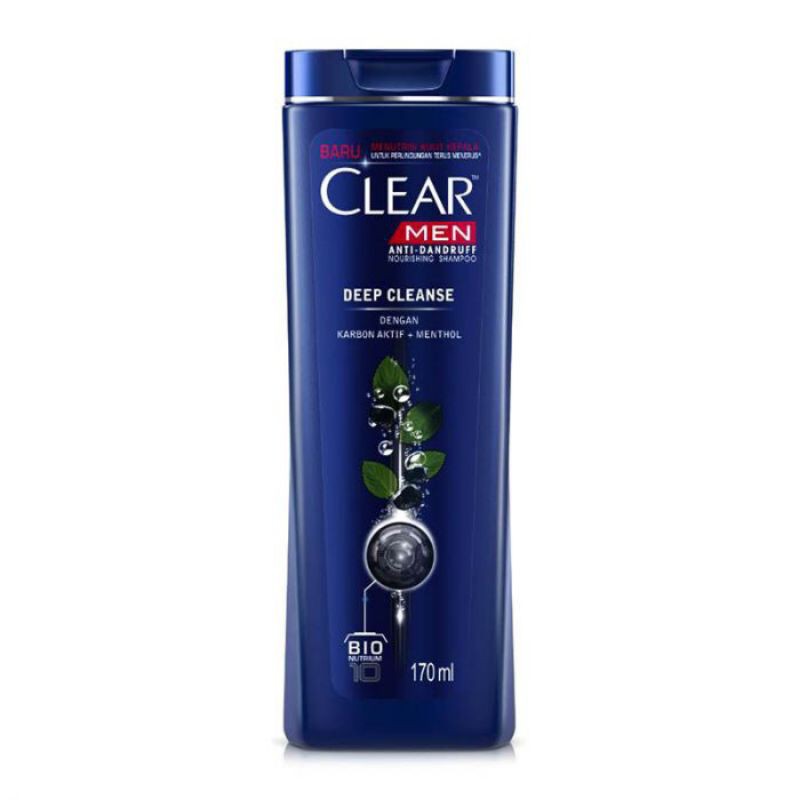 Clear men anti-dandruff nourishing shampo deep cleanse 170ml