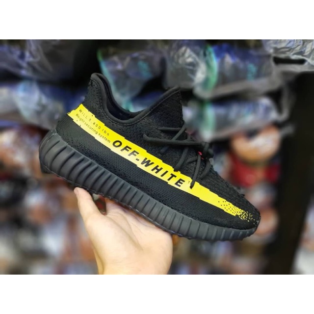 yeezy off white black yellow
