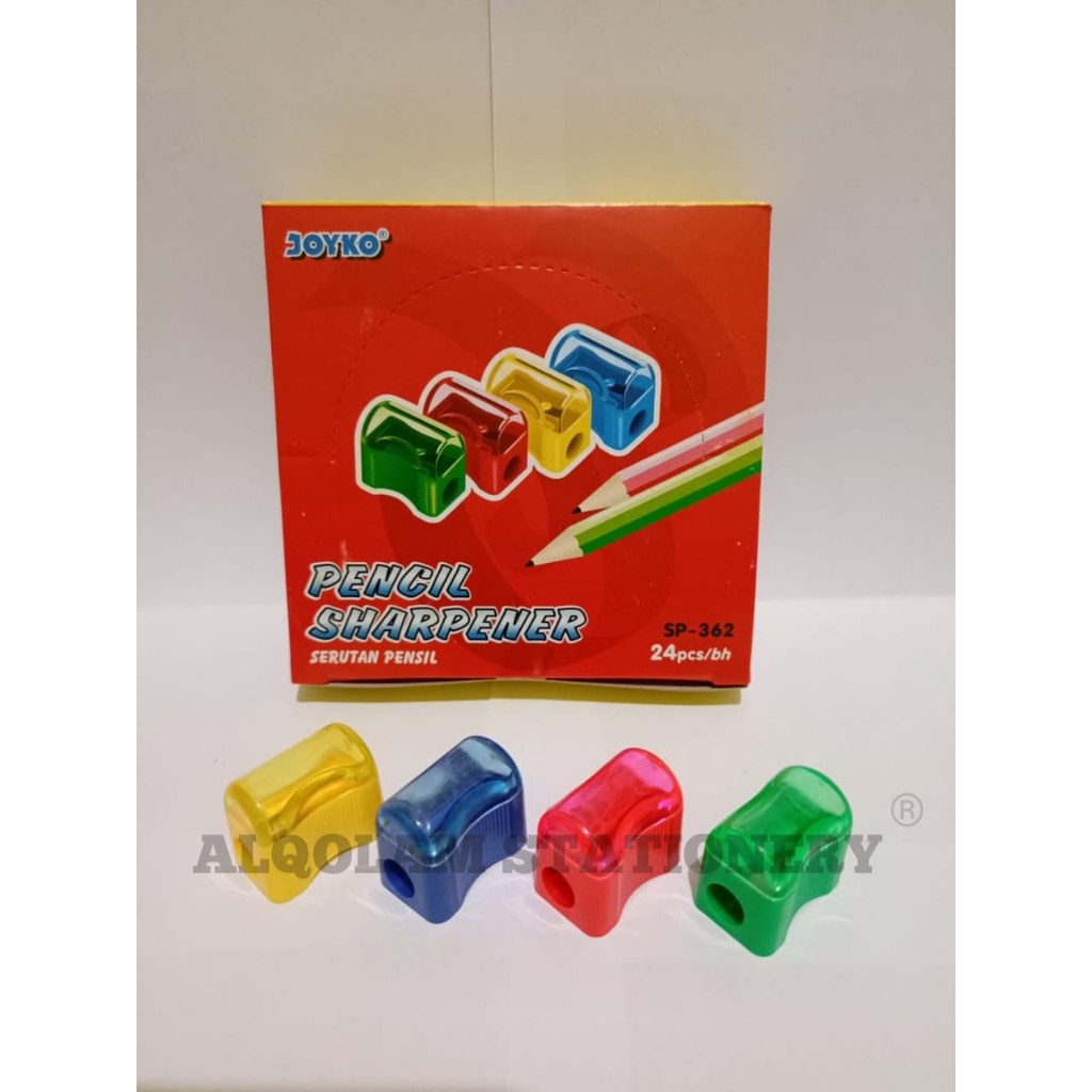 

TokoRejoAgung SATU PACK ( 24 PCS ) Serutan Pensil Rautan Pensil Roti Joyko SP-362