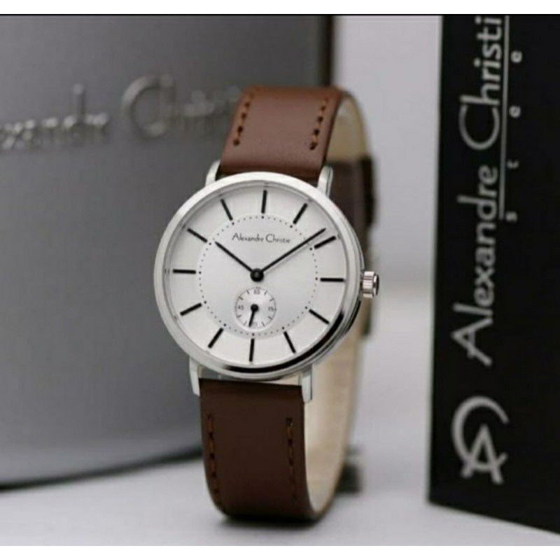 Jam wanita analog Alexandre Christie Ladies AC 8493 | AC8493 tali kulit original