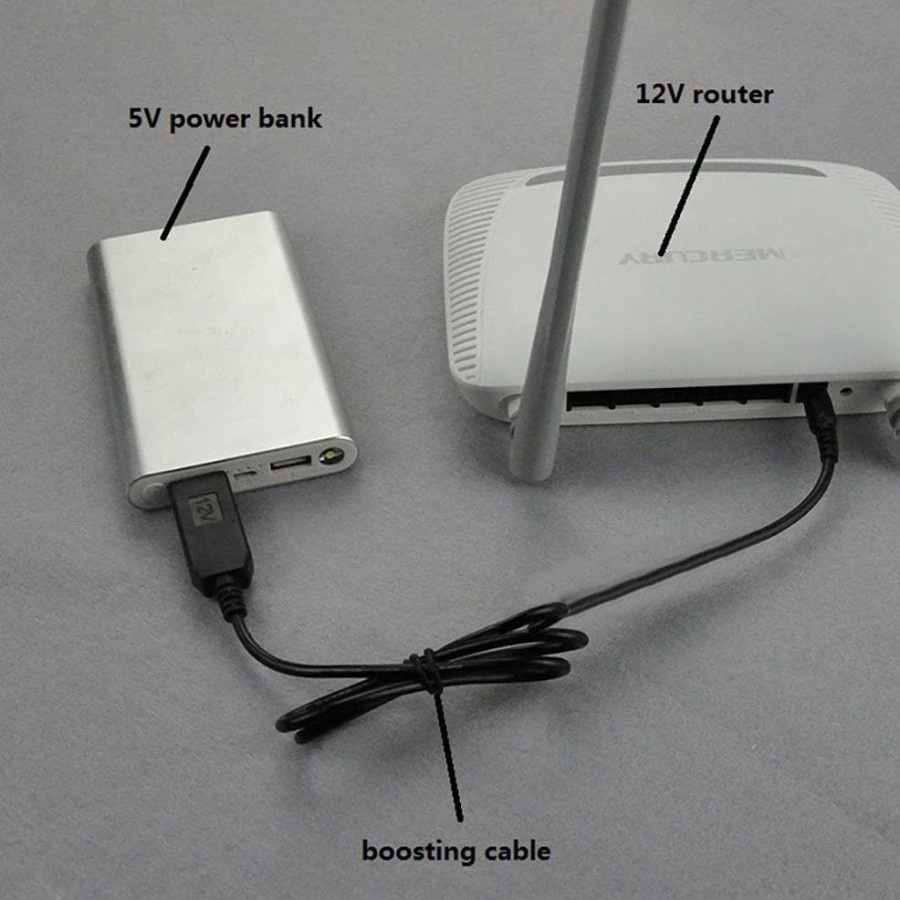 Kabel USB Powerbank 5v To 12v Untuk Modem Router TP-LINK D-LINK TOTOLINK Tenda Mikrotik Orbit ACCESS POINT