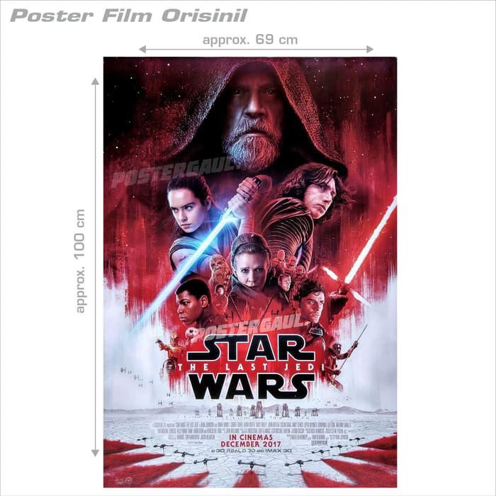 Poster Film Star Wars The Last Jedi Orig Indonesian 1sh 69 X 100 Cm Jual Jual Jual Shopee Indonesia