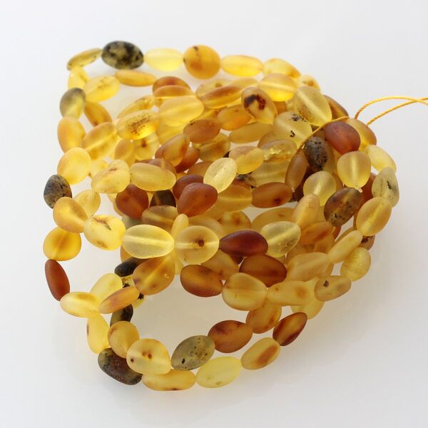 Gelang Kesehatan Amber Dewasa Premium Bean Matte Lime Combine ABMB42 By Amber Bee