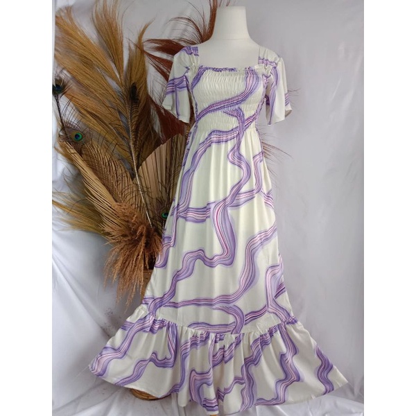 VANESSA REMPEL/ DASTER KERUT DADA REMPEL / DASTER SMOK-VANESA CREAM