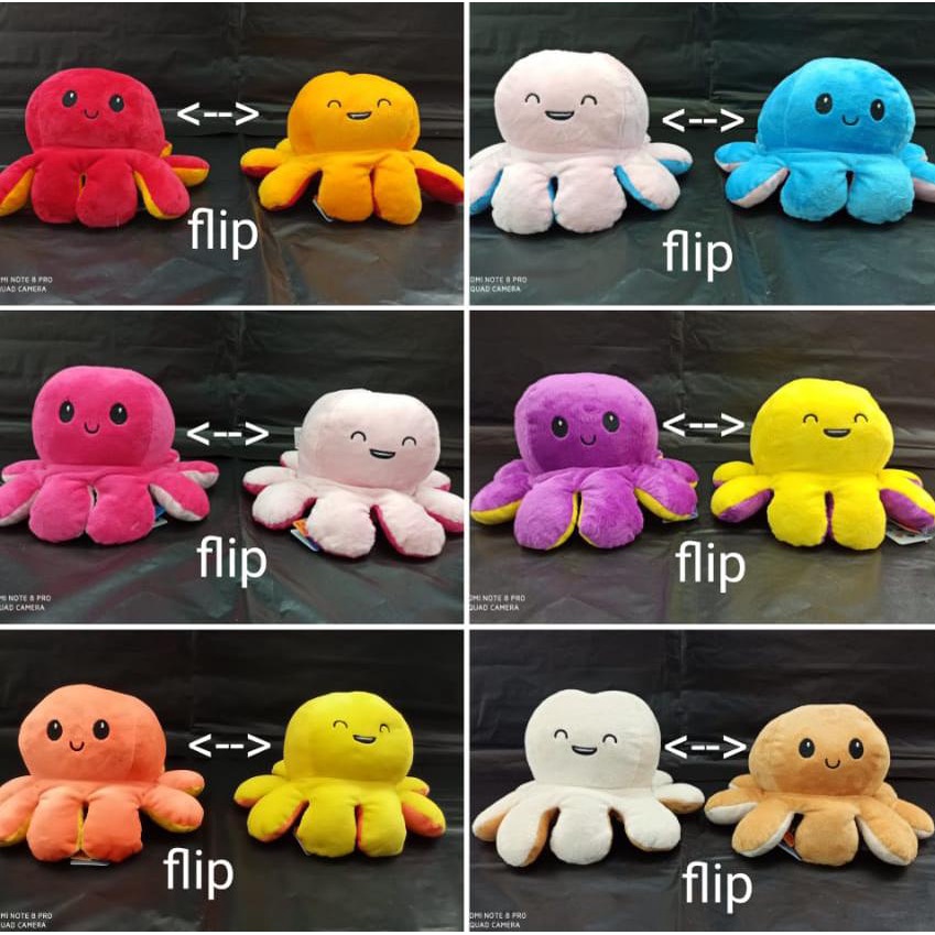 boneka Gurita bolak balik