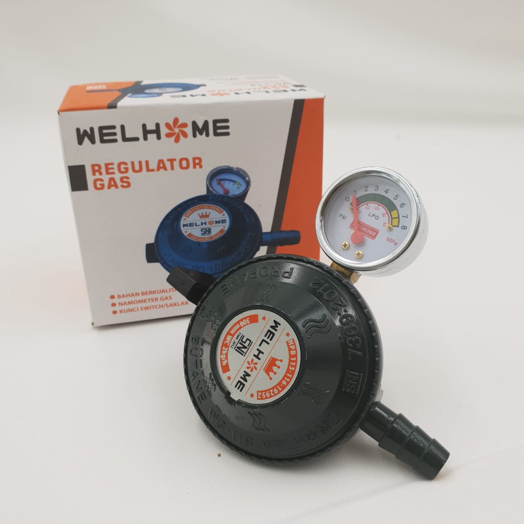 Regulator Gas Welhome WG-118/Kepala Gas LPG/  Regulator Gas Meter WelHome WG-118