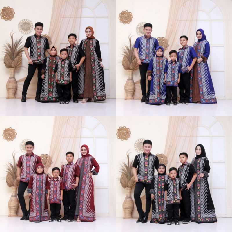 NEW COUPLE KELUARGA GAMIS CARDY MODANG KEMBANG