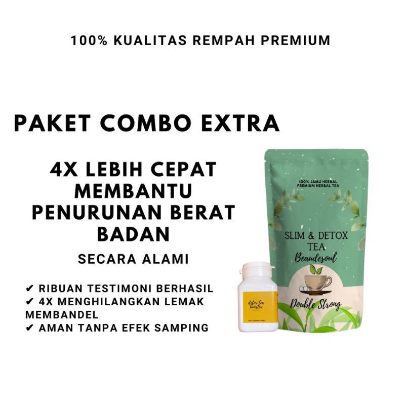 

(COD) 5X LEBIH AMPUH DETOX TEA PAKET COMBO EXTRA LEBIH CEPAT TURUN /TEH HERBAL ALAMI