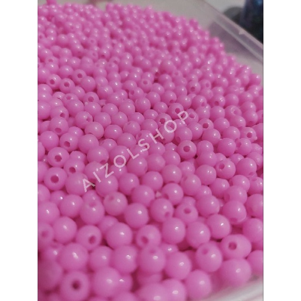 Manik Susu Bulat (15 gr) Part 1 / Monte Mote Akrilik Bulat Pastel 4mm