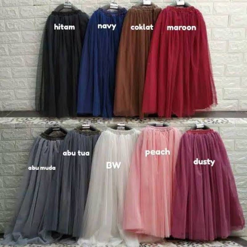 (1kg muat 18pcs / 4-8th / panjang 60cm) Rok Tutu Anak Premium