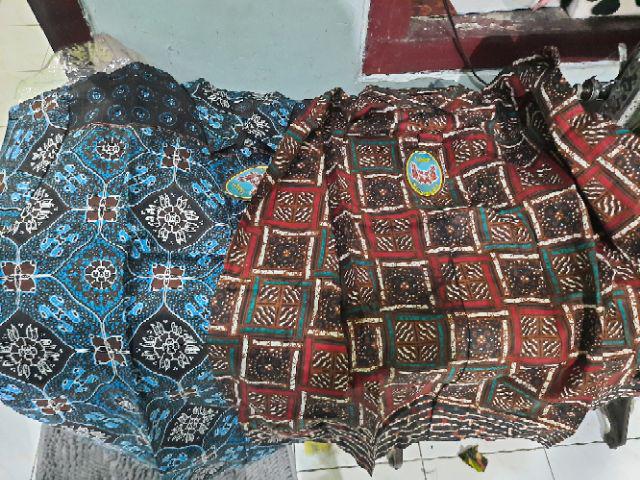 Size M L Xl  Bswart Batik Hrb026 Kenongo Hem Pendek Padi Pekalongan M L Xl Batik Pria Murah