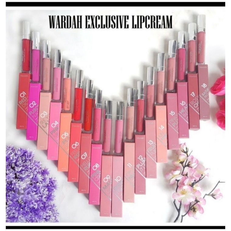 Wardah Exclusive Matte Lip Cream / Lipstik matte