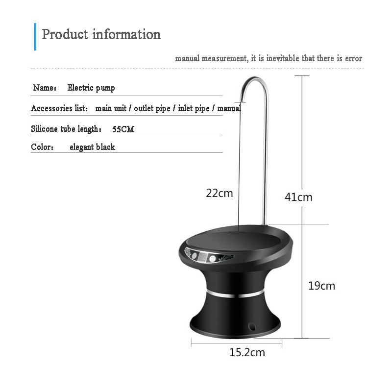 Dispenser Air Galon Elektrik USB Rechargeable Water Pump - Termurah