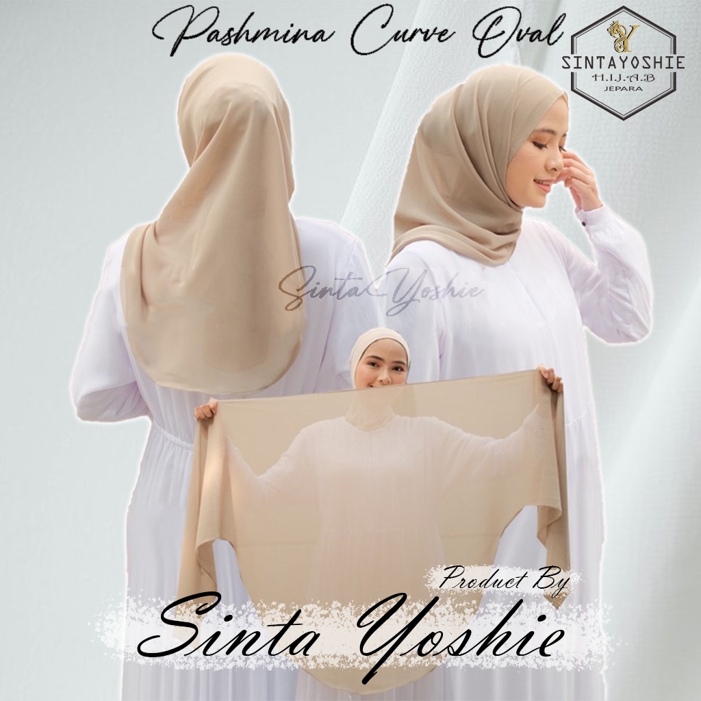 Pashmina Curve Oval Pashmina Oval Ceruty Babydoll