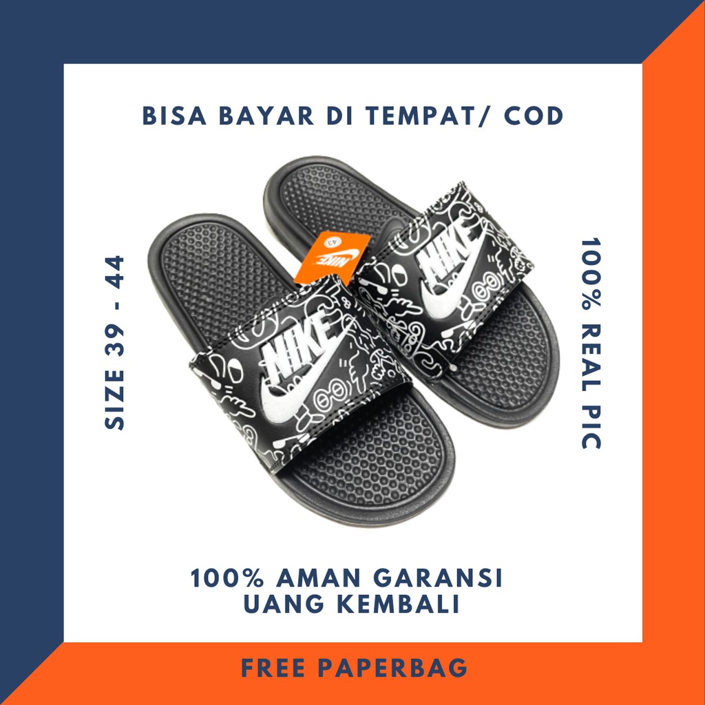 Sandal | Sendal Slide Selop Slop on Karet Nike Pria Wanita | C09