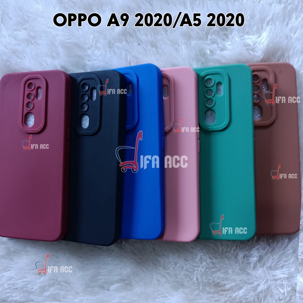 Jual CASE SLICON OPPO A5 2020/A9 2020 PRO CAMERA warna macaron