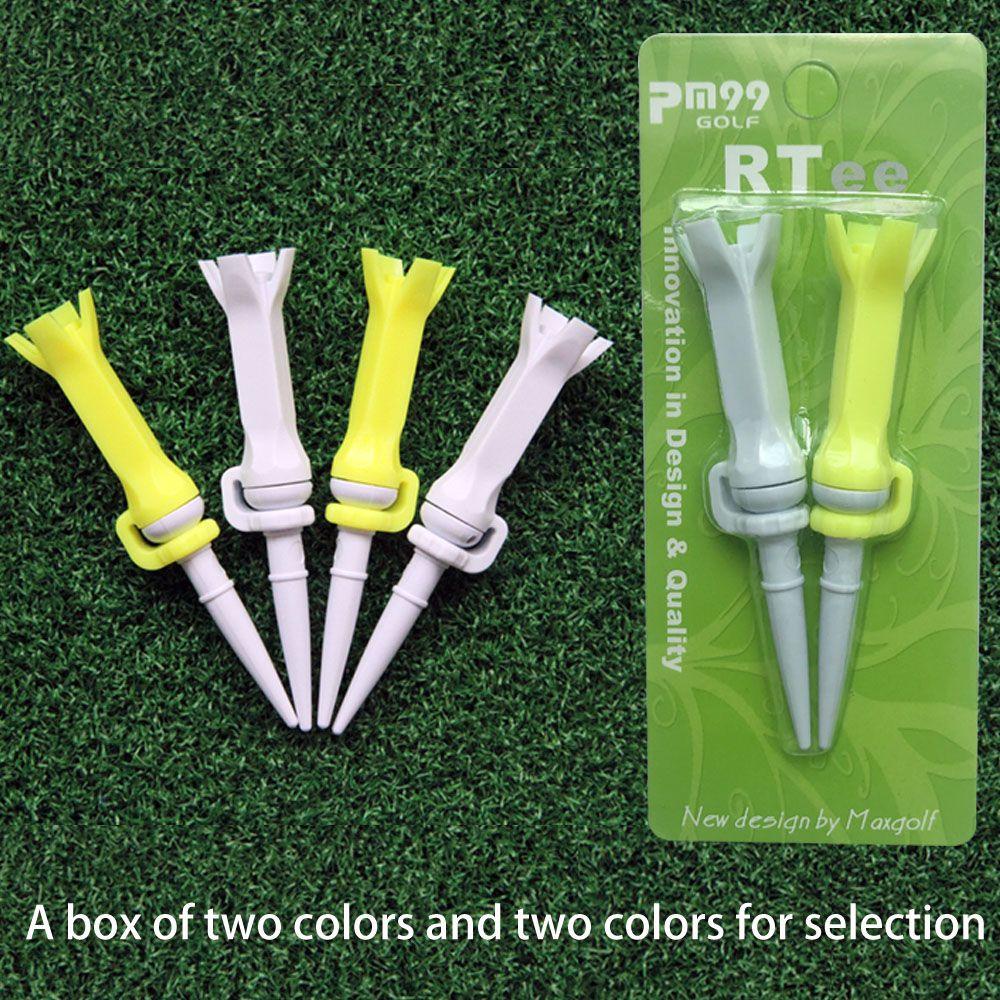 Quinton 2Pcs / Set Tee Bola Golf Teleskopik Anti Terbang Untuk Latihan