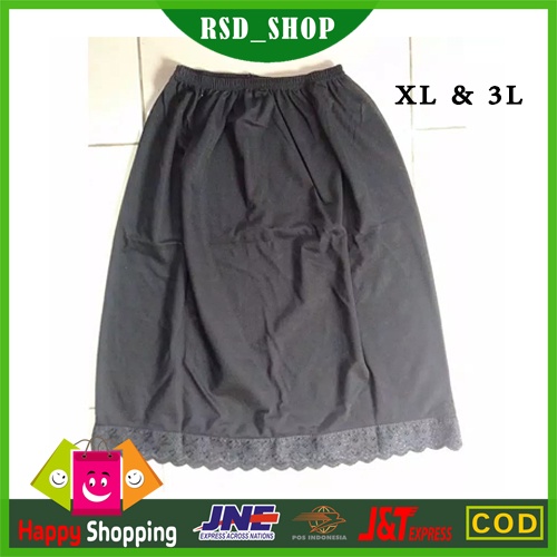 ANDROK HITAM  POLOS SPAN PANJANG DAN PENDEK || ANDROK HITAM DALAMAN WANITA SIZE XL XXL