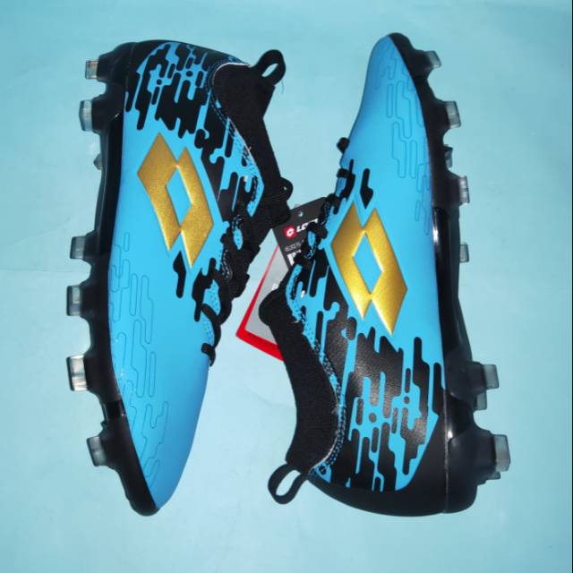Sepatu Bola Lotto Veloce Fg Solid Atol Black Gold Shopee Indonesia