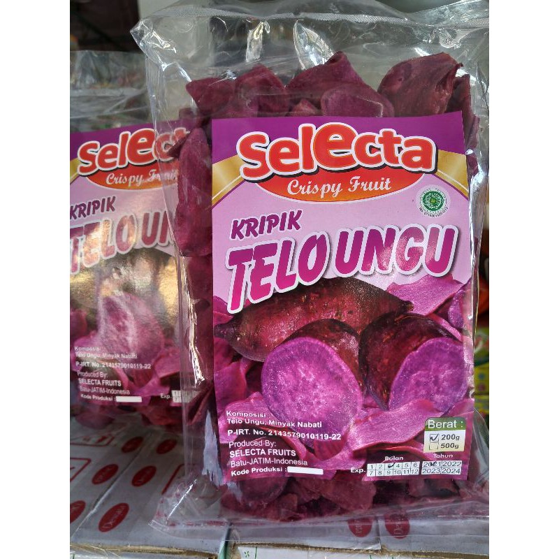 

Keripik Telo Ungu Alami Manis Oleh Oleh Malang Batu