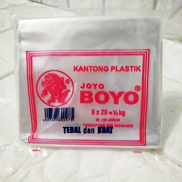 Kantong Plastik Joyo Boyo 8x20 1 4kg Ecer Dan Grosir Shopee Indonesia