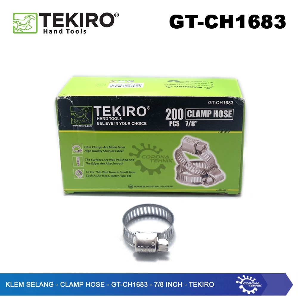 Tekiro - Klem Selang - Hose Clamp - Hose Clip