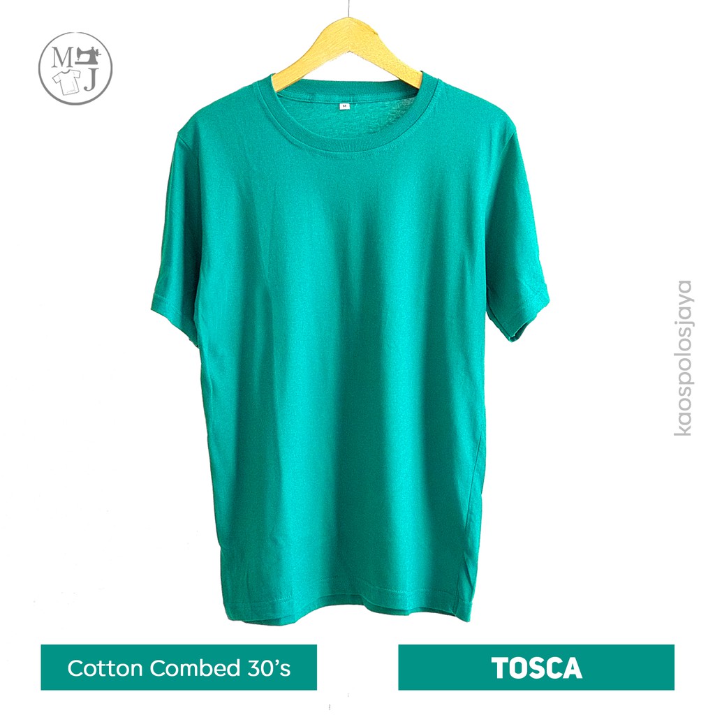 Kaos polos hijau tosca /Kaos Polos 100% cotton combed 30s /  Kaos polos murah / Kaos polos premium