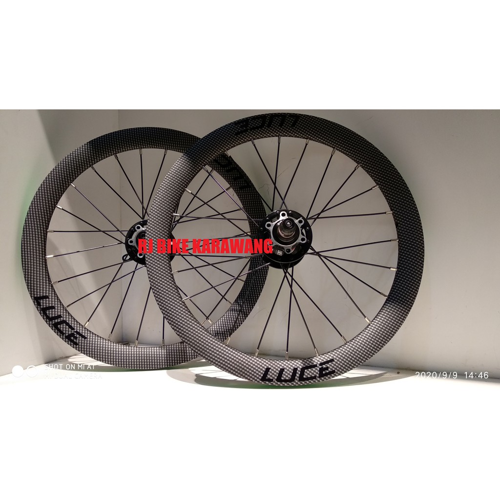 Wheelset Luce WS02 16 349 Carbon Look Disc Brake