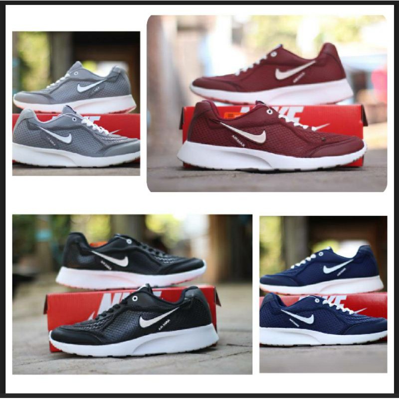 BIG SIZE SEPATU JUMBO 43,44,45,46 SEPATU OLAHRAGA NIKE AIRMAX HITAM PUTIH Import