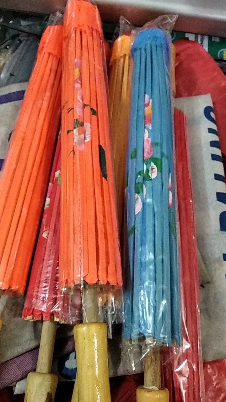 Payung Nari Kecil Diameter 58cm / Payung Bahan Kain / Payung China / Payung Jepang / Dekorasi Imlek