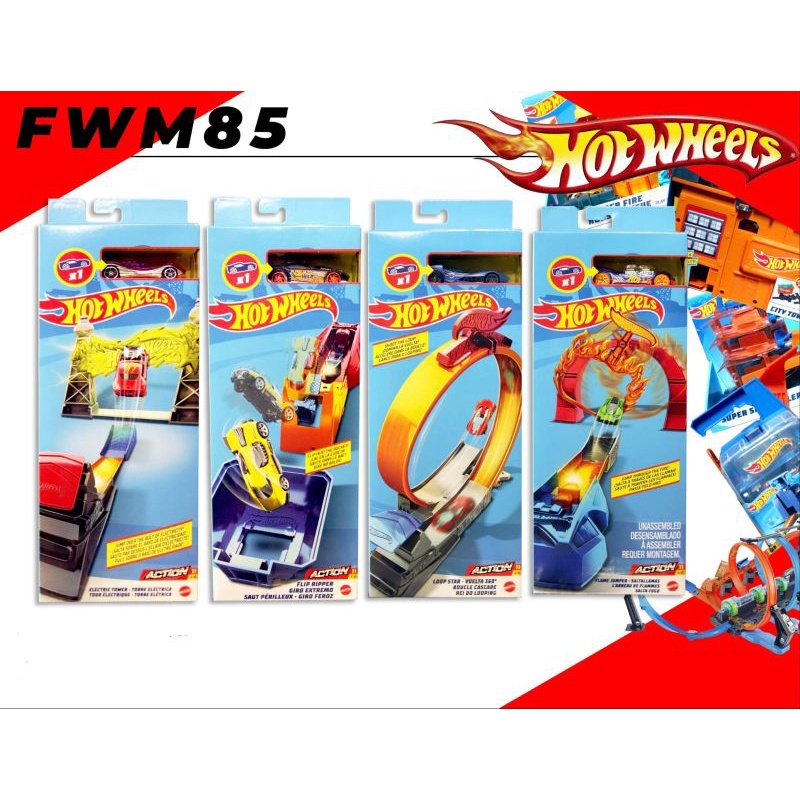 Hot Wheels Track Action Play Set