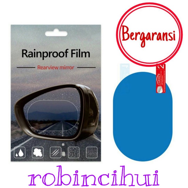 TERMURAH Kaca Film spion anti hujan 135*95 mm anti air anti fog pelindung spion