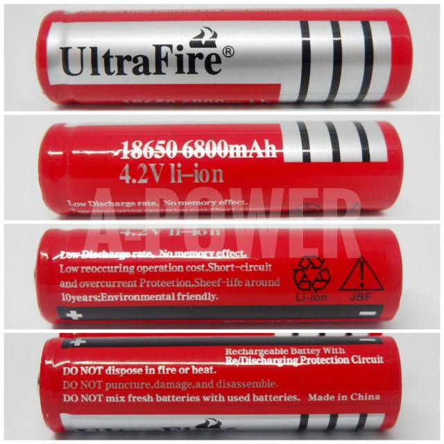 Ultra Fire - Baterai Isi Ulang 3.7V