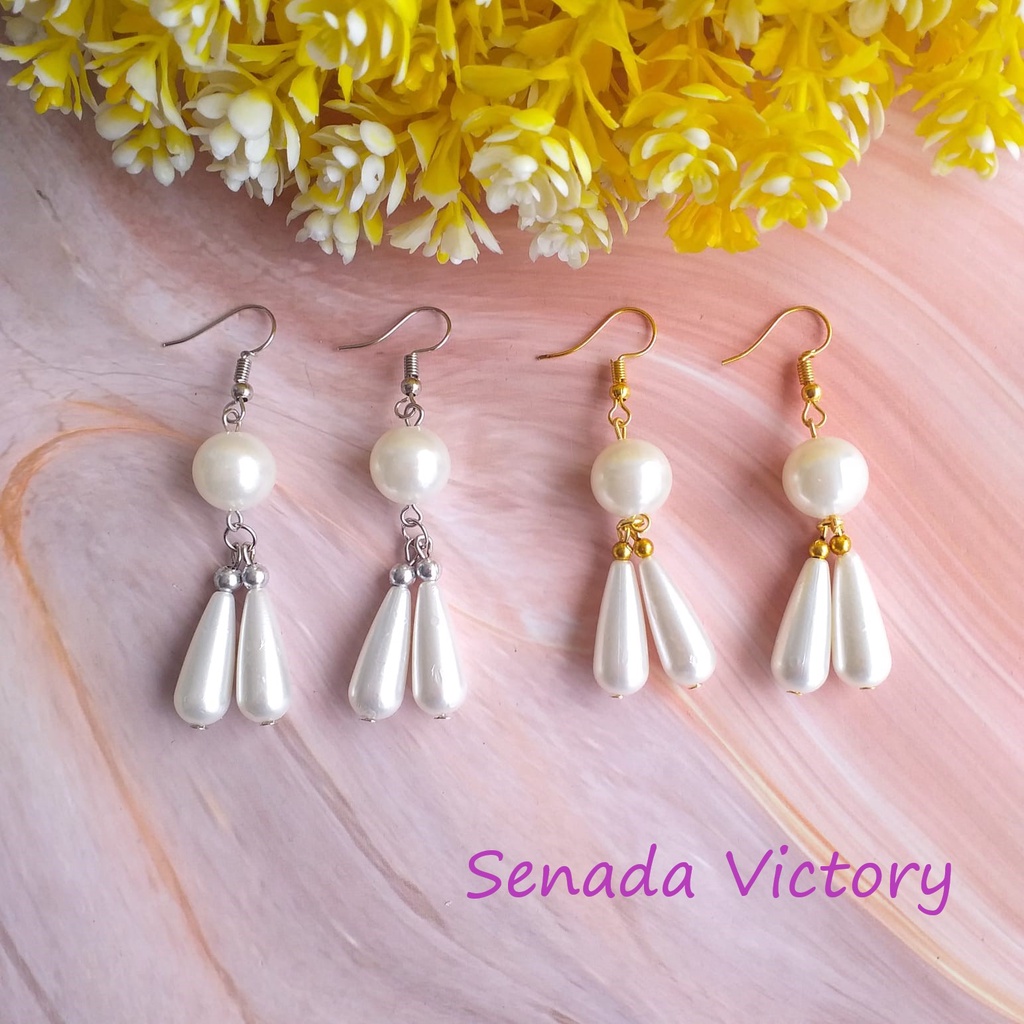 Senada Victory Anting Fashion Mutiara Tetes Juntai SVA024